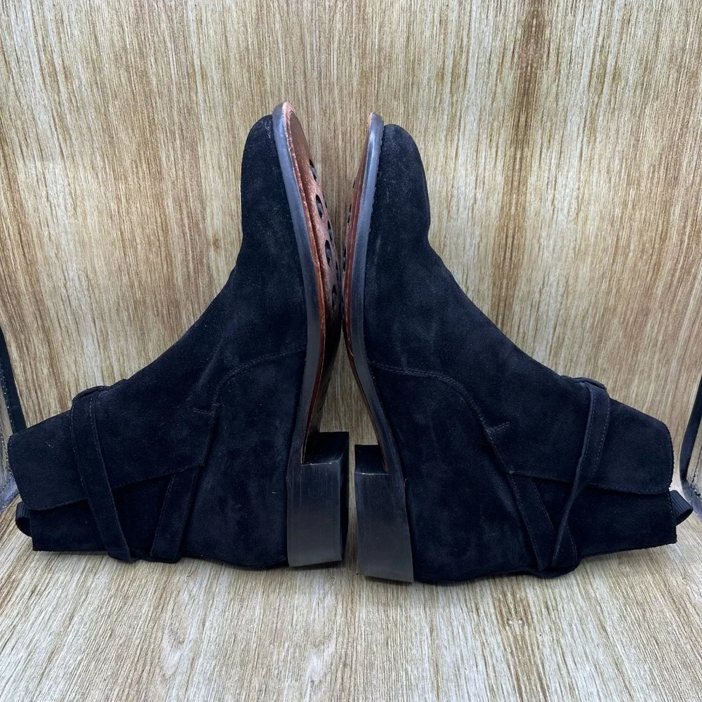 Thursday Boot Company Rogue Jodhpur Boots Men's Size 12 Black Suede Buckle Strap